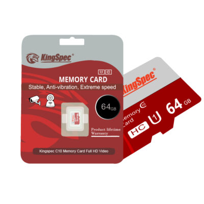 KingSpec C10 64GB Compact Flash MicroSD Memory Card