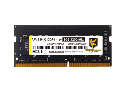 AITC Kingsman Gaming 8GB VALUES-DDR4 3200MHz Laptop Ram