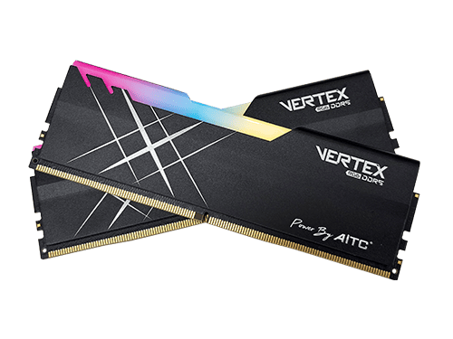 AITC Kingsman Gaming Vertex RGB 32GB (2 x 16GB) DDR5 7200MHz Gaming Desktop RAM (Black)