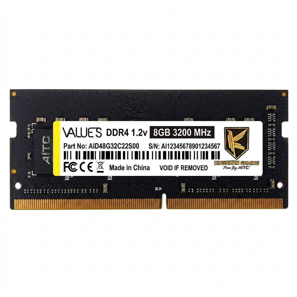 AITC Kingsman Gaming 8GB VALUES-DDR4 3200MHz Laptop Ram