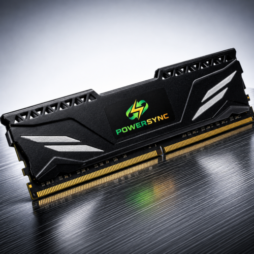 PowerSync DDR4 8GB 3200MHz Black-Heatsink Gaming Desktop Ram